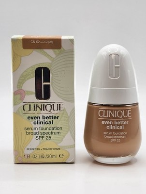 Clinique Even Better Clinical Serum Foundation CN 52 Neutral 1oz SPF 25 NEW