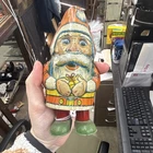 Chein Vintage Tin Wind-Up Santa Claus Toy