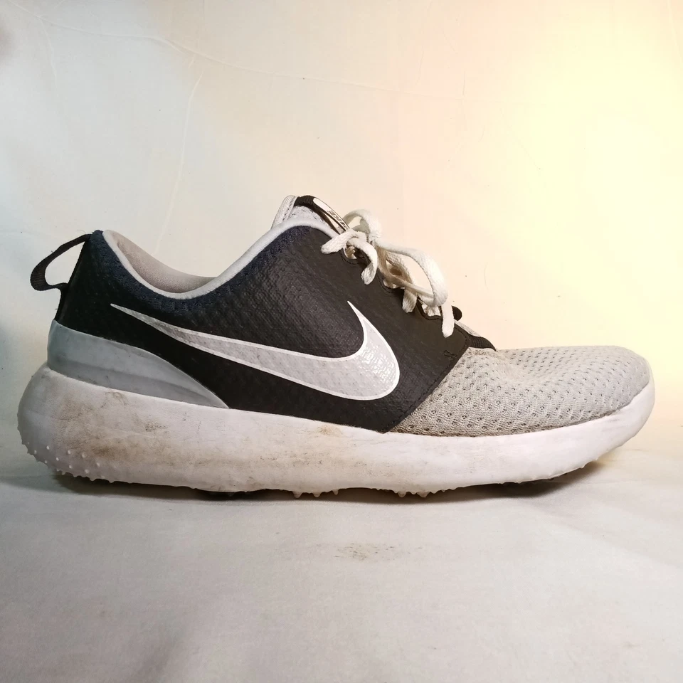 Nike Roshe G zapatos de golf negros/plateados/blancos para hombre talla 11 Raiders sin clavos Foto 4 de 4
