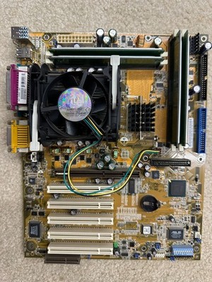 Asus P4T-E  ATX Desktop PC Motherboard Intel Socket 478 w/CPU, Fan and Ram
