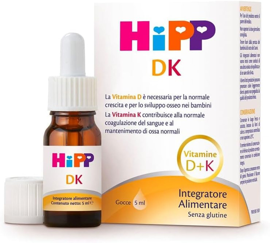 Integratore DK Bambini Vitamina D e K per Sviluppo Osseo e Denti