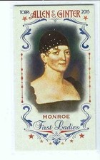 2015 Topps Allen and Ginter Mini First Ladies #FIRST-5 Elizabeth Monroe
