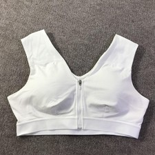 Tommie Copper Sports Bra Womens 2XL Zip Front Shoulder Support Activewear Gym