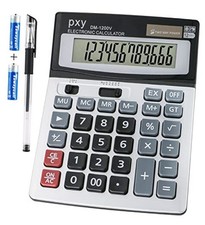 Desk Calculator 12 Digit Extra Large LCD Display, Touch Comfortable with Big