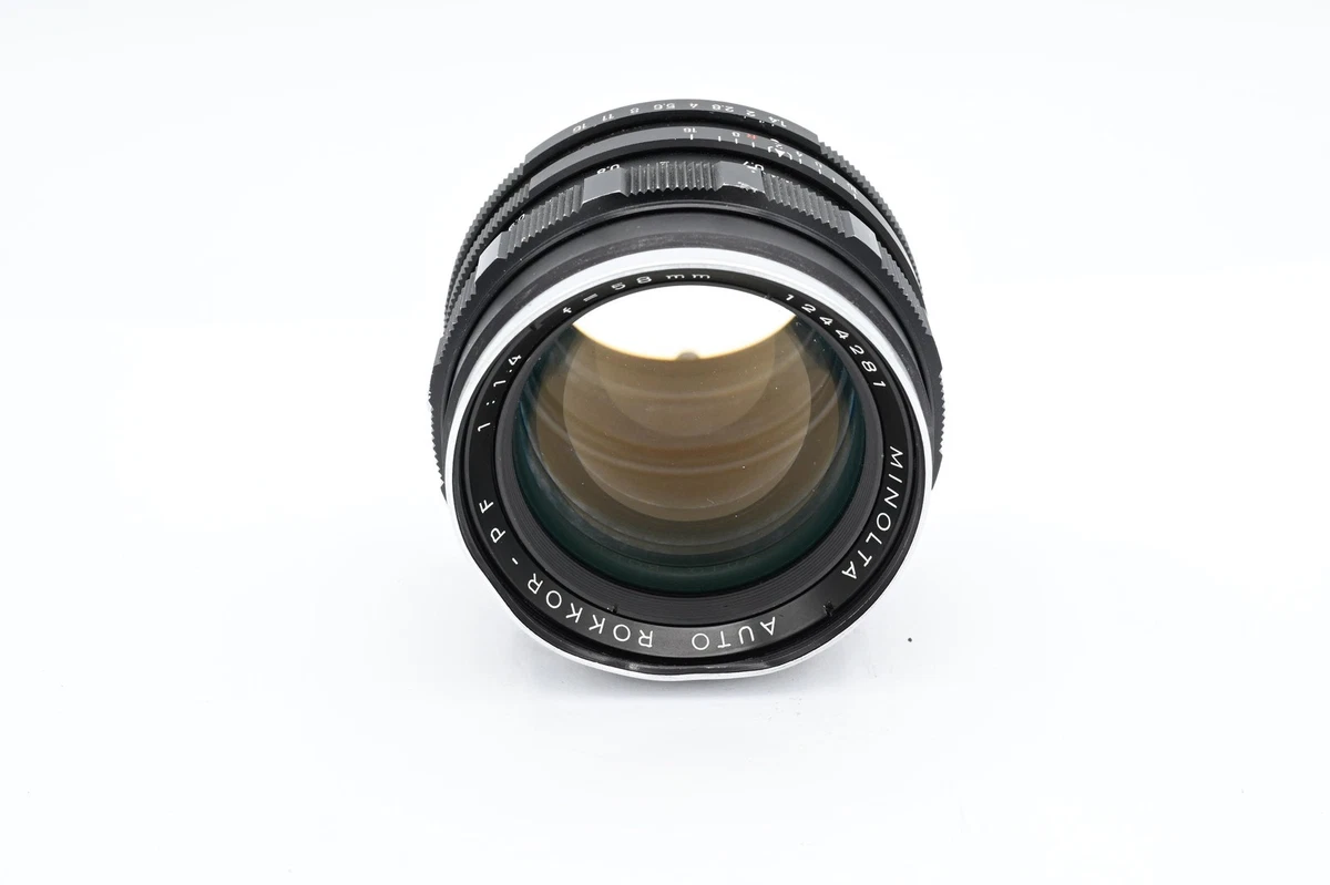 Minolta Rokkor PF 58mm Focal f/1.4 Camera Lenses for sale | eBay
