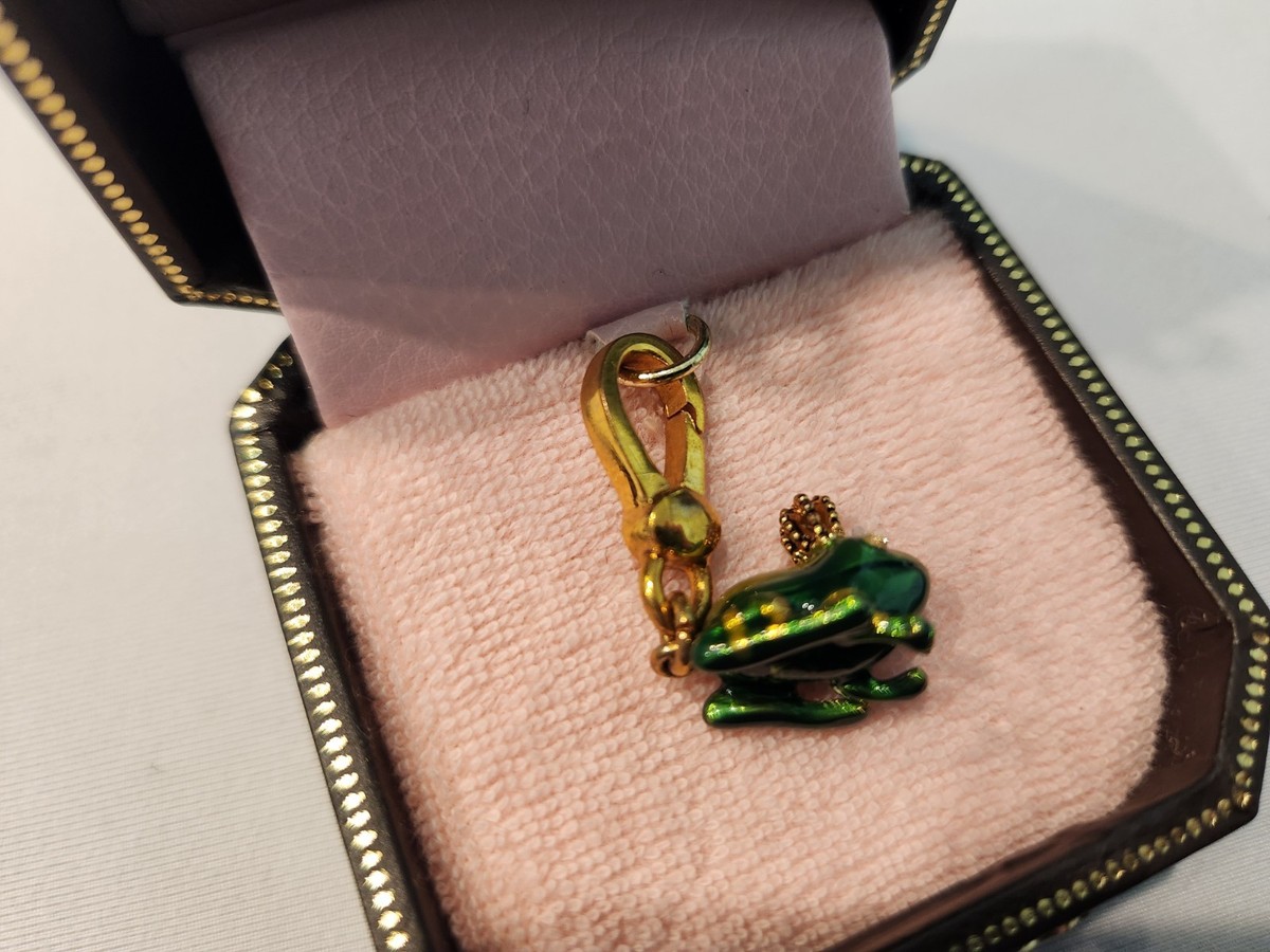 Rare Vintage Juicy Couture Frog Prince with Crown Charm YJRU0432 View 4