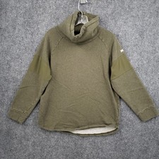 Gymshark Hoodie Mens M Medium Green Funnel Neck Pullover Fleece Sweatshirt Gym