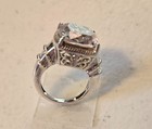 925 DJoy Sterling Silver Ring, Large Square Clear Stone, Size 5 — photo 7
