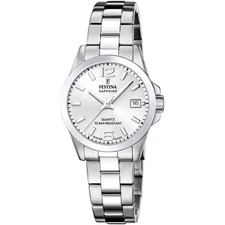 Swiss Made Silver / Stainless Steel | Silver Dial Wristwatch F20049-1