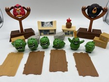 Angry Birds TNT Invasion Incomplete Set w/ Launcher Green Pig Red Bird Matilda 