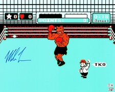 Mike Tyson Signed 16x20 Photo Nintendo NES Punch-Out!! Beckett