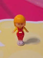 Vintage Bluebird 1990 Polly Pocket Pencil Case Playset Green Version Doll Figure