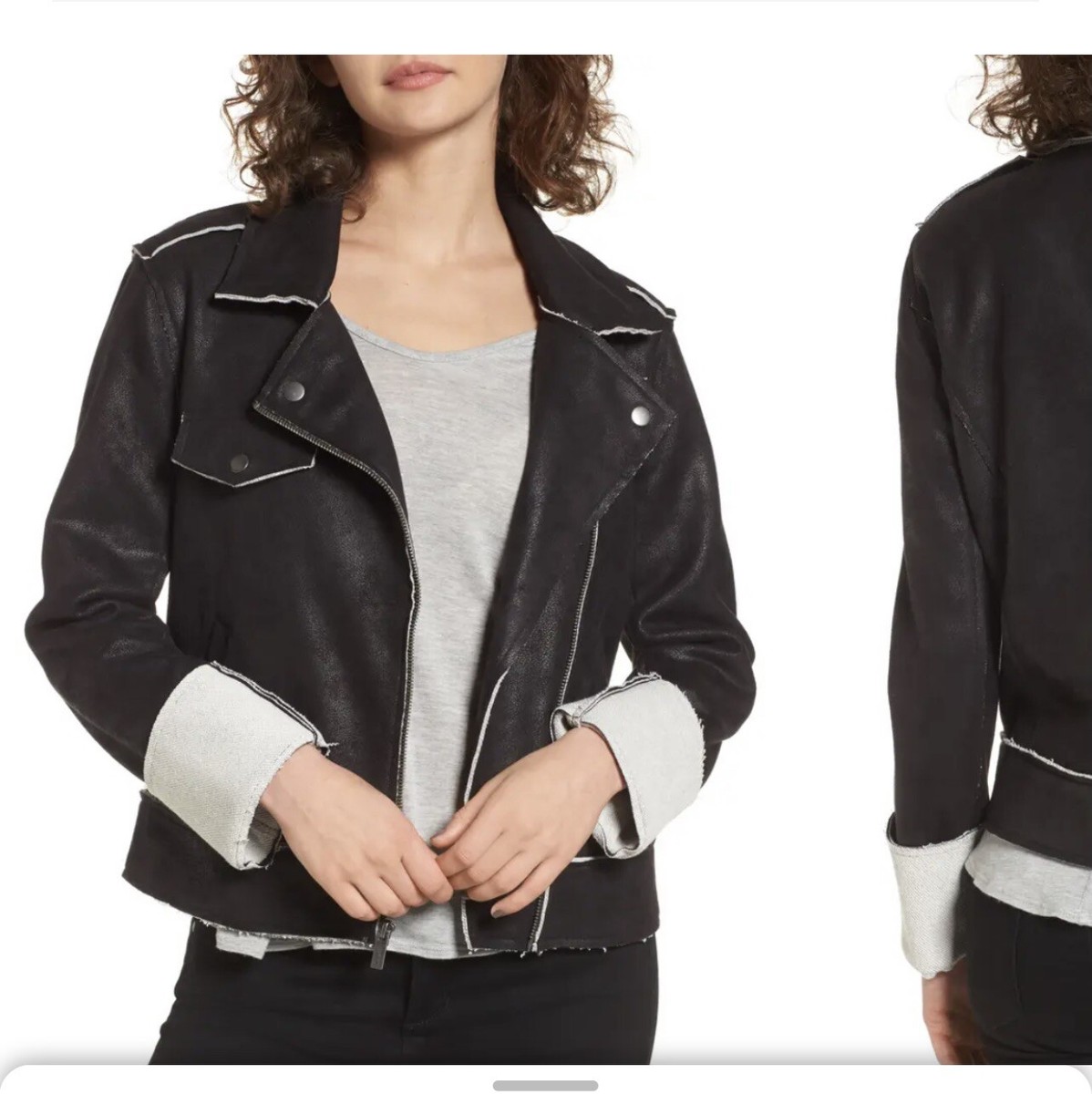 Frances Faux Suede Moto Jacket Frances Faux Suede Moto Jacket