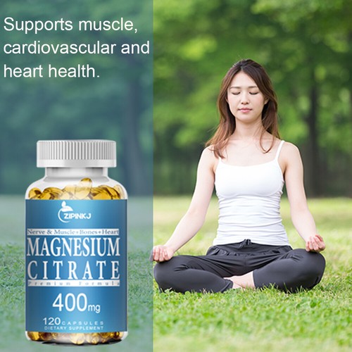 Magnesium Citrate 400mg Highest Potency Vegetarian Capsules Gluten Free/Non-GMO - Picture 6 of 12