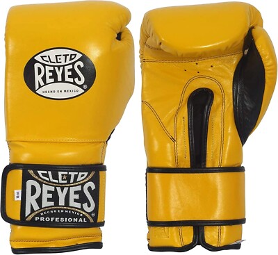 CLETO REYES イエロー ボクシンググローブ　10oz Cleto Reyes Training Gloves with Hook and Loop Closure