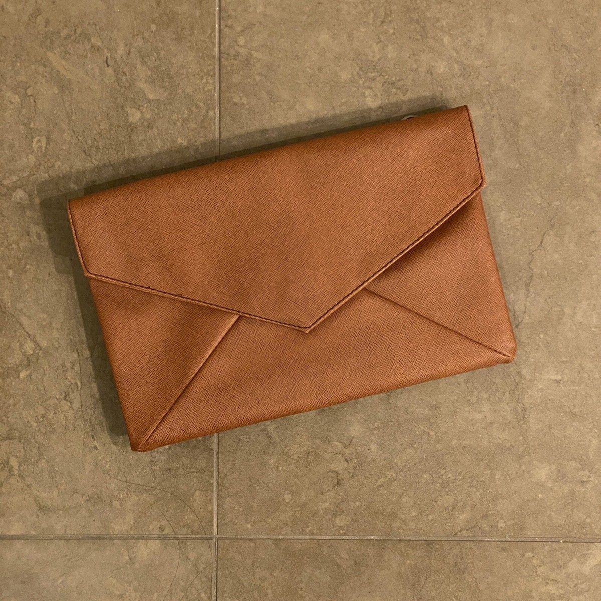 wallet brown envelope clutch