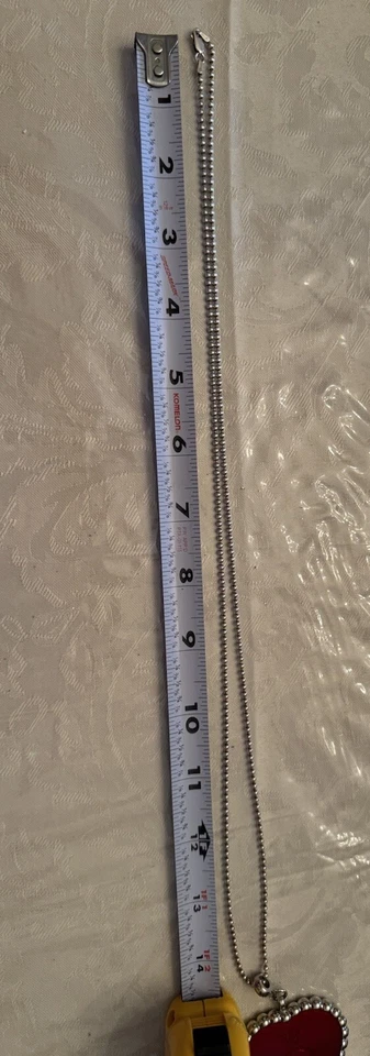 Pandora Corazón Esmalte En 28” Cuentas Esterlina 925 Italia Cadena Plata - Leer Foto 4 de 4