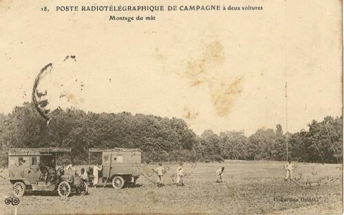 Cartes postales de collection sur la guerre en campagne
