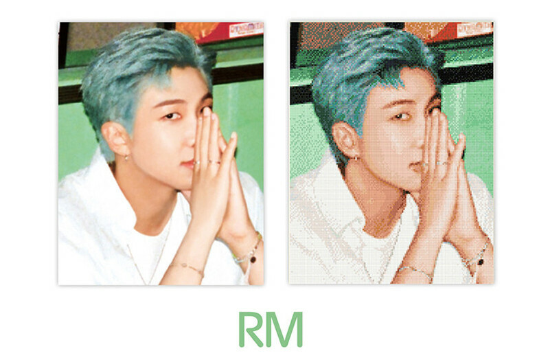 BTS CUBIC DIY Painting Dynamite Ver Official Photocard+