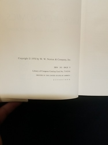 1970 Micro-economics Theory & Applications by Edwin Mansfield, HC w/DJ - Picture 2 of 7