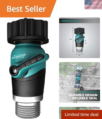 Ergonomic Heavy-Duty Hose Valve Connector with Leak-Proof Design for Outdoor Use