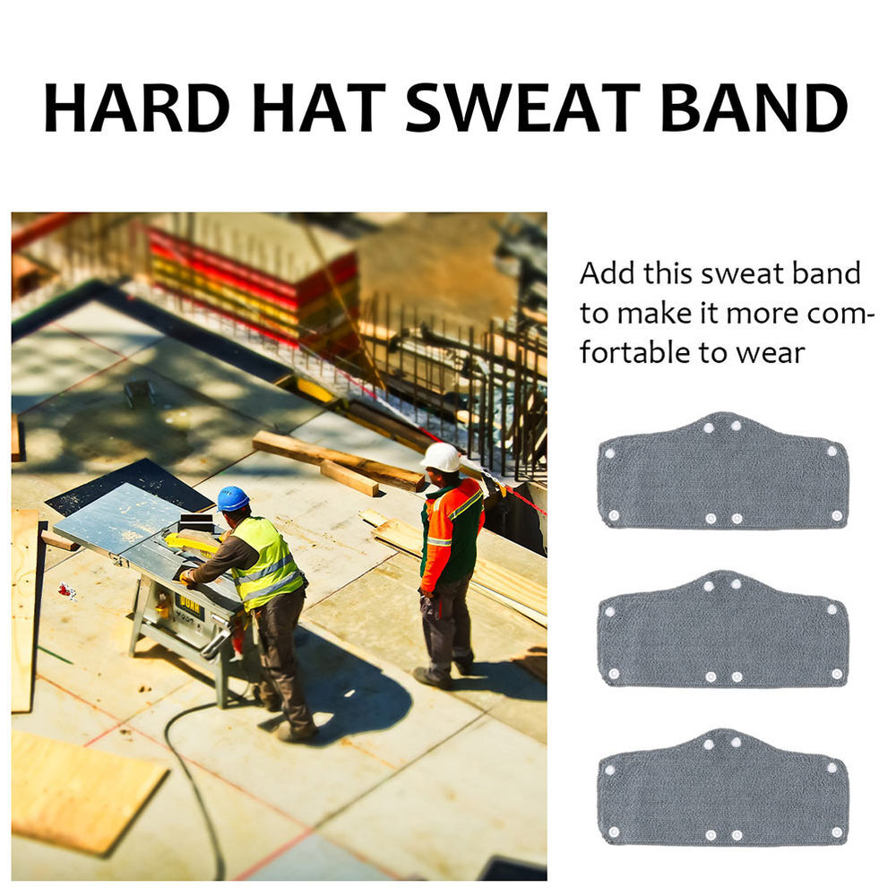 replacement sweatbands Hard Hat Sweatband Washable Terry Toppers Snap