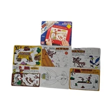 Vintage ETCH-A-SKETCH Action Pack Bugs Bunny/Roadrunner Reusable 6 Pack Screens