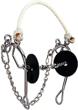 Josey Million Dollar Bit for Horse - 3-Piece Twisted Wire Dog Bone Snaffle Mouth