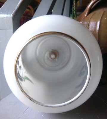 Suspension en opaline orange vintage des années 70