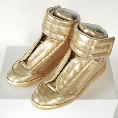 gold margiela sneakers