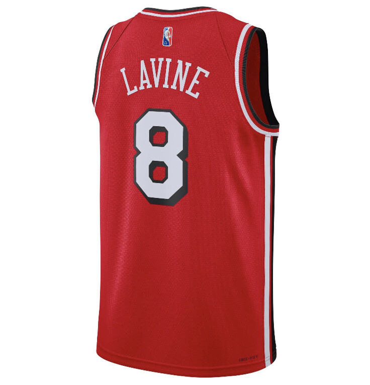 Chicago Bulls Zach LaVine Nike Red 2022 NBA Swingman Jersey City Edition  Large