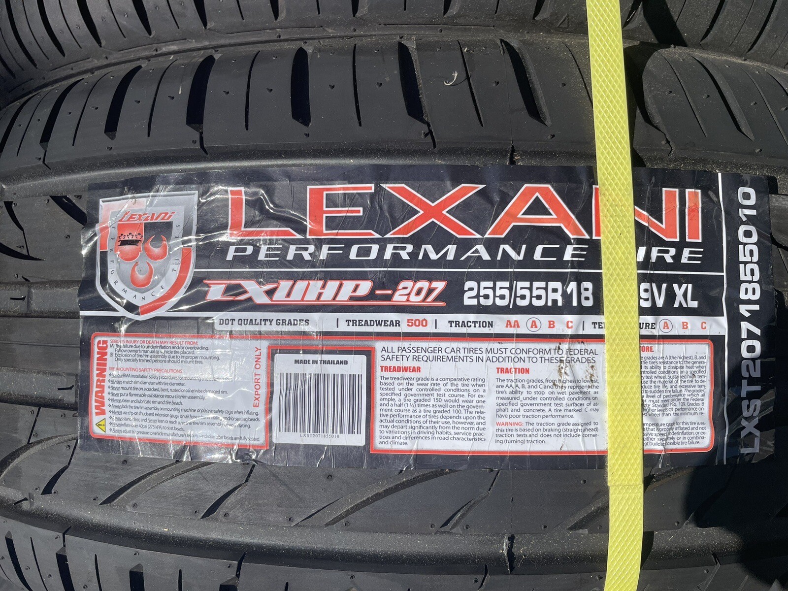 2 Lexani Performance Tires LXUHP207 255/55R18 109V XL eBay