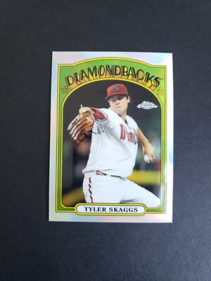 2013 Topps Chrome Refractor 72C-TS Tyler Skaggs Baseball Card ...