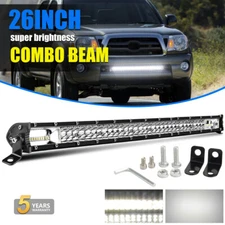 26" Led Work Light Bar Spot Flood Combo Offroad For Toyota 4Runner Tacoma RAV 4
