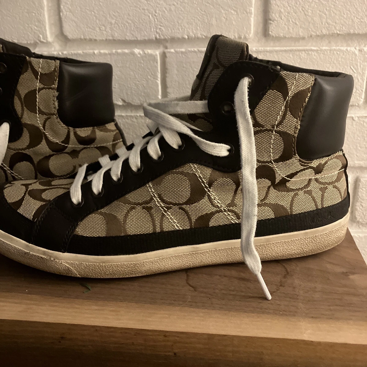 coach high top sneakers shoes size 11 eBay