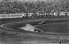 Jacky Ickx Leads In A Ferrari 312B In The German Gp OLD PHOTO