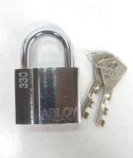 Abloy 330 Profile PL330  High Security Padlock lock  Bikes, GYM LOCKERS  2 keys