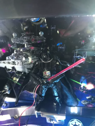 Star Wars SW Pinball Machine DARTH VADER LED mod stern