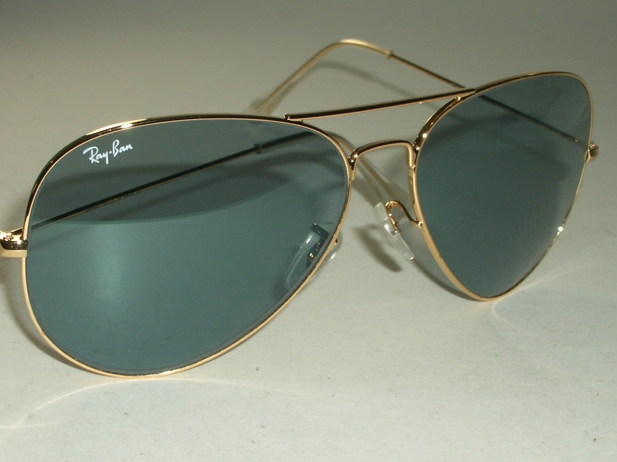 62mm RAY BAN RB3026 BLUE TONE CRYSTAL LARGE METAL II AVIATOR