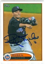 Ruben Tejada autographed baseball card (New York Mets) 2012 Topps #NYM12