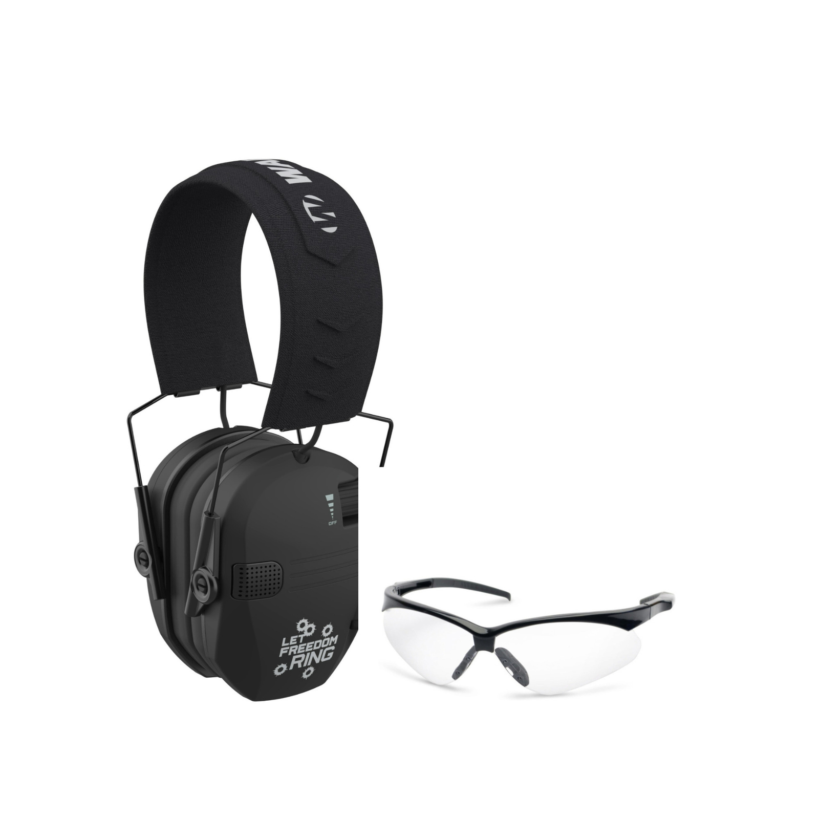 Наушники Walkers Razor Slim Let Freedom Ring с очками для стрельбы