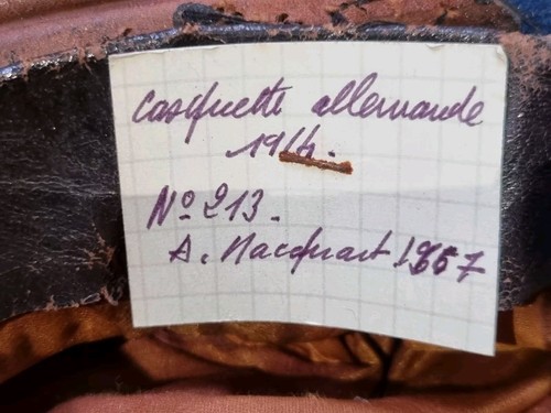 Original Pre WW1 Imperial German Artillery Officers visor cap Schirmmütze - Picture 15 of 15