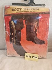 NWT Pirate Boot Toppers Black Costume One Size Dress Up Halloween