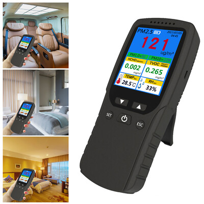 9 in 1 Air Quality Tester Monitor fitsfor Formaldehyde PM2.5 dus PM10 Analyzer