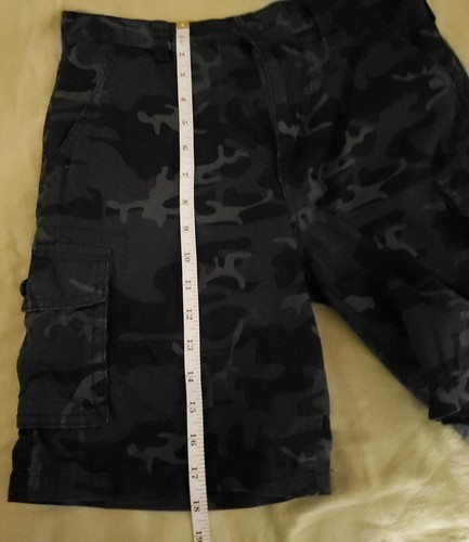 Ring of Fire Boys Cargo Shorts Size 14 Navy Camo Pants - Picture 10 of 13