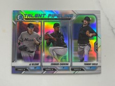 2021 Bowman Chrome Miami Marlins Talent Pipeline Card #TP-MIA JJ Bleday