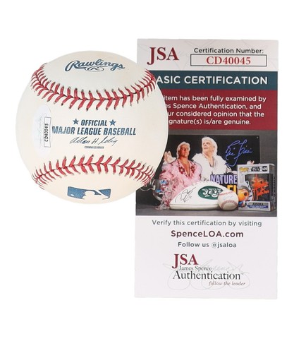 Milt Pappas Signed OML Baseball Inscribed "NH 9-2-72" (JSA COA) Chicago Cubs - Picture 2 of 5