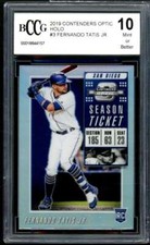 2019 Contenders Optic Holo #3 Fernando Tatis Jr Rookie Card BGS BCCG 10 Mint+