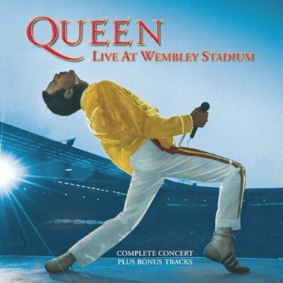 QUEEN : LIVE AT WEMBLEY'S STADIUM (CD) DISC + CVR ART - NO CASE - VG