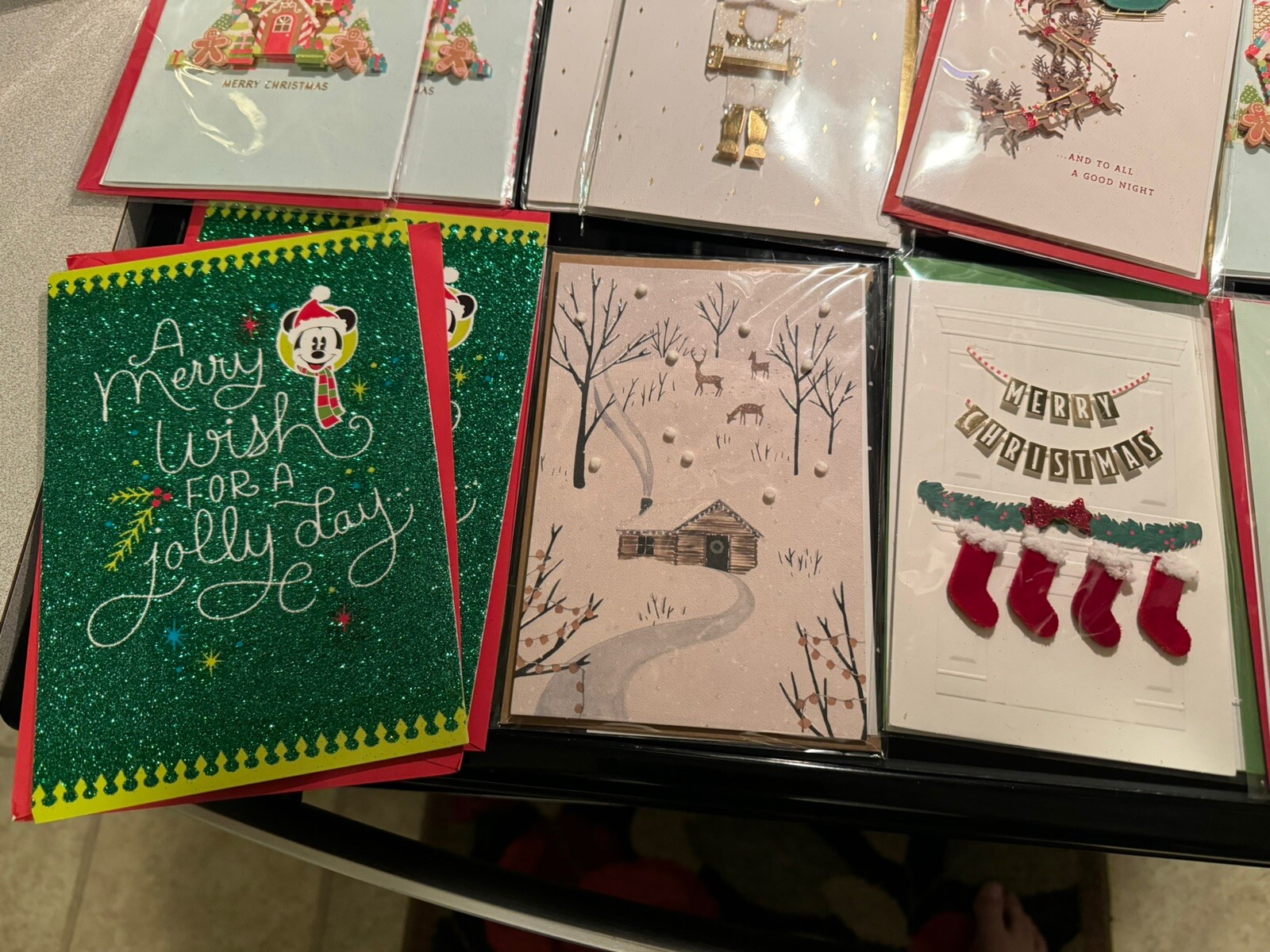 3 Hallmark Signature Christmas Cards Includes Two 3d & 1 Popup